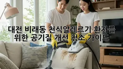 대전 비래동 천식/알레르기 환자를 위한 공기질 개선 청소 가이드