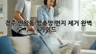 경주 인왕동 방충망 먼지 제거 완벽 가이드!